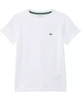 Толстовка Lacoste Kids Short Sleeve Crew Neck Classic Cotton T-Shirt, белый
