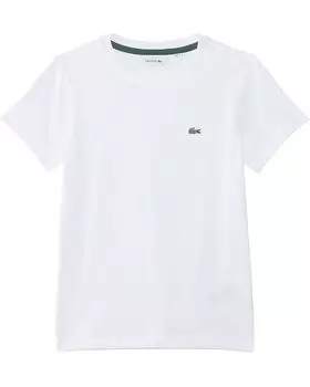 Толстовка Lacoste Kids Short Sleeve Crew Neck Classic Cotton T-Shirt, белый