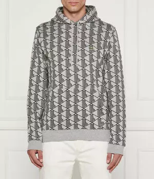 Толстовка Lacoste классического кроя, серый