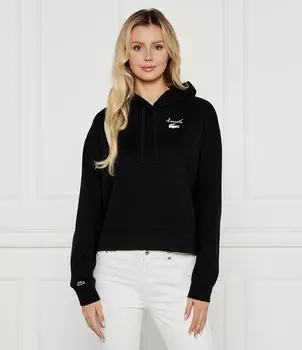 Толстовка Lacoste Oversize fit, черный