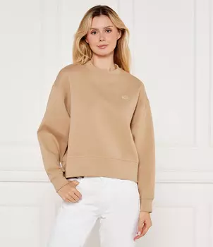 Толстовка Lacoste Oversize fit stretch, бежевый