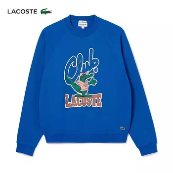 Толстовка Lacoste с круглым вырезом, синий