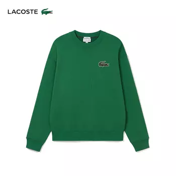 Толстовка Lacoste с круглым вырезом, темно-зеленый