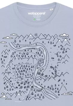 Толстовка LANDSCHAFT watapparel, светло-голубой