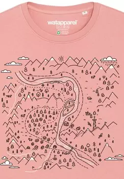 Толстовка LANDSCHAFT watapparel, светло-розовый