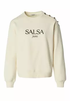 Толстовка LANGARM REGULAR Salsa Jeans, бежевый