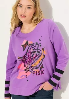 Толстовка LANGARM RUNDHALS LAURASN, фиолетовый