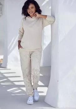 Толстовка LASCANA, бежевый