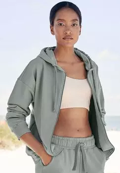 Толстовка LASCANA, цвет graublau