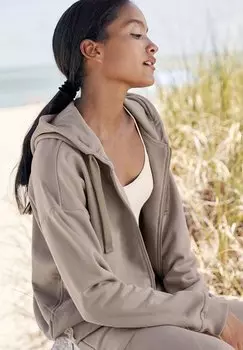 Толстовка LASCANA, цвет hellbraun