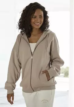 Толстовка LASCANA, цвет taupe