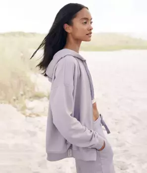 Толстовка LASCANA "Жакет для отдыха", из натурального хлопка, одежда для дома, цвет Flieder