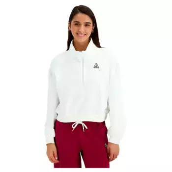 Толстовка Le Coq Sportif Heritage SP N°1 half zip, белый