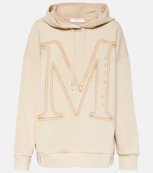 Толстовка leisure salice из хлопкового джерси Max Mara, бежевый