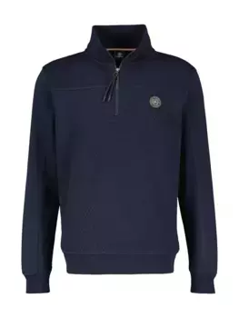 Толстовка LERROS "Толстовка LERROS с тонким узором, вышитым иглой", синий