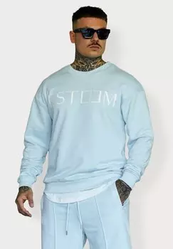 Толстовка LETTERING ESTEEM, цвет lightblue