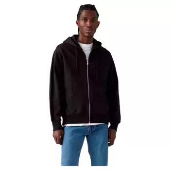 Толстовка Levi's Authentic full zip, черный