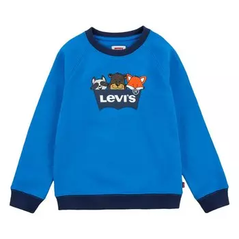 Толстовка Levi's Crew Neck Camp Friends, синий