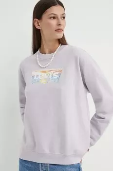 Толстовка Levi's, фиолетовый