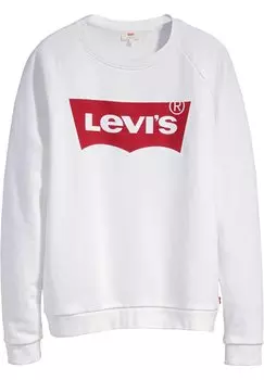 Толстовка Levi's ГРАФИЧЕСКИЙ СТАНДАРТНЫЙ КРУГЛЫЙ ВЫРЕЗ, белый