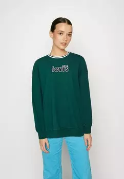 Толстовка Levi's Graphic Prism Crew, глубоководный мох
