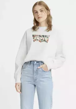 Толстовка Levi's "GRAPHIC STANDARD CREW", цвет Gardenia White