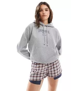 Толстовка Levi's Heritage с логотипом Center College Bat светло-серого цвета