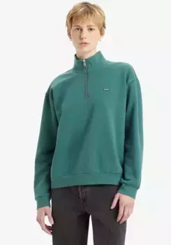 Толстовка Levi's "LV Sweatshirt EVERYDAY 1/4 ZIP", из мягкой смеси хлопка, цвет Bistro Green