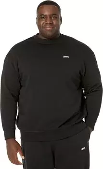 Толстовка Levi's Mens Big & Tall Seasonal Crew, цвет Mineral Black