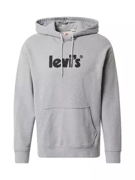 Толстовка LEVI'S RELAXED GRAPHIC HOODIE, пятнистый серый