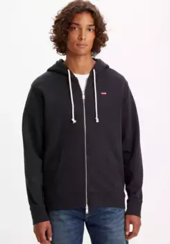 Толстовка Levi's с капюшоном "НОВАЯ ОРИГИНАЛЬНАЯ МОЛНИЯ", цвет Caviar