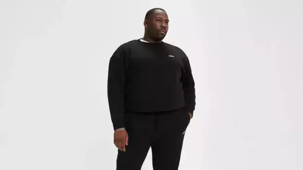 Толстовка Levi's с круглым вырезом (высокая), черный