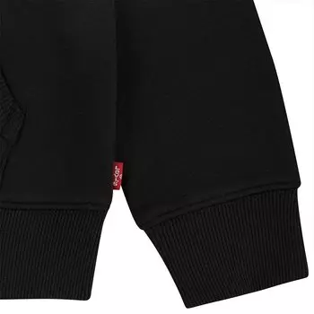 Толстовка Levis Boxtab Kids Full Zip, черный