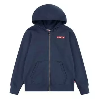 Толстовка Levis Boxtab Kids Full Zip, синий