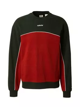 Толстовка LEVIS, карминно-красный/черный