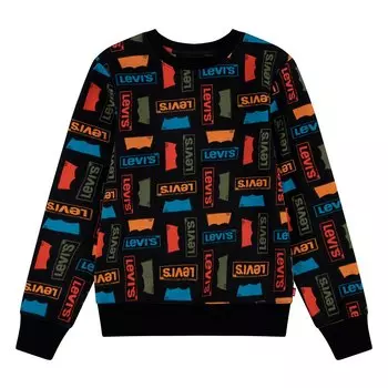 Толстовка Levis Logo All Over Print, разноцветный
