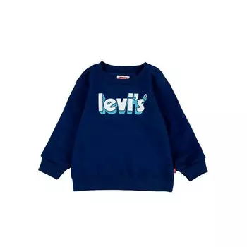 Толстовка Levis Poster Logo Crewneck, синий