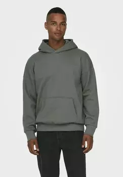 Толстовка LIFE RLX Only & Sons, касторовый серый