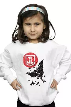 Толстовка «Лига справедливости» с изображением Бэтмена и «Лунного прыжка» DC Comics, белый