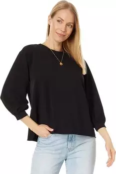 Толстовка Lightweight French Terry 3/4 Puffed Sleeve Crew Neck Top Mod-o-doc, черный
