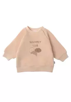 Толстовка Liliput "Gourmet Club" с милым принтом спереди, коричневый