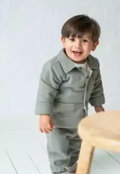 Толстовка Liliput с набивкой и накладными карманами, зеленый