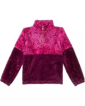 Толстовка Lilly Pulitzer Kids Mini Keala Sherpa Popover, цвет Amarena Cherry Pattern Play Color-Block