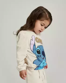 Толстовка Lilo and Stitch name it, бежевый