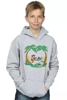 Толстовка «Лило и Стич играют музыку» Disney, серый