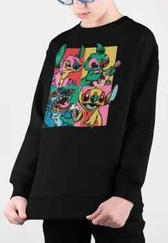 Толстовка LILO & STITCH GRUNGE Disney, черный