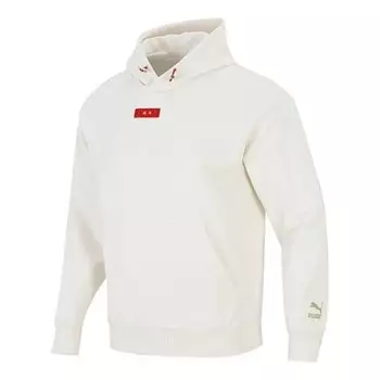 Толстовка limited cny knit hooded stay warm athleisure casual sports pullover white Puma, белый