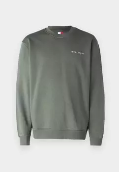 Толстовка LINEAR CREW Tommy Jeans, темно-зеленый
