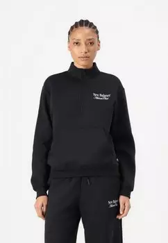 Толстовка LINEAR GRAPHIC HALF ZIP New Balance, черный