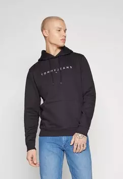 Толстовка Linear Logo Hoodie Tommy Jeans, черный